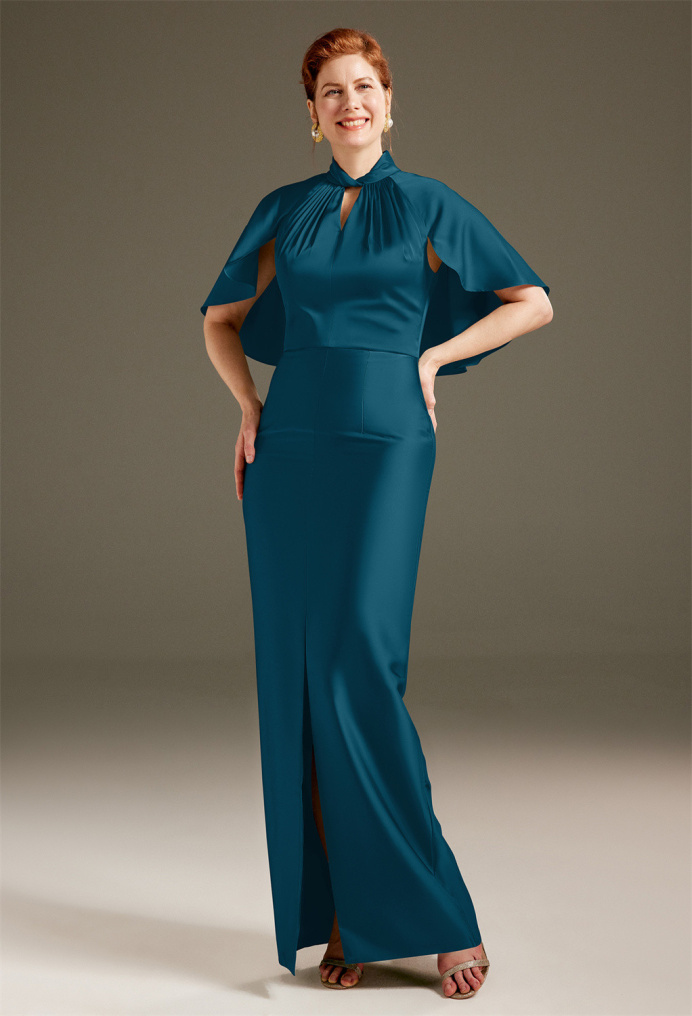 AW Luster Deep Lake  Mother of the Bride Dresses